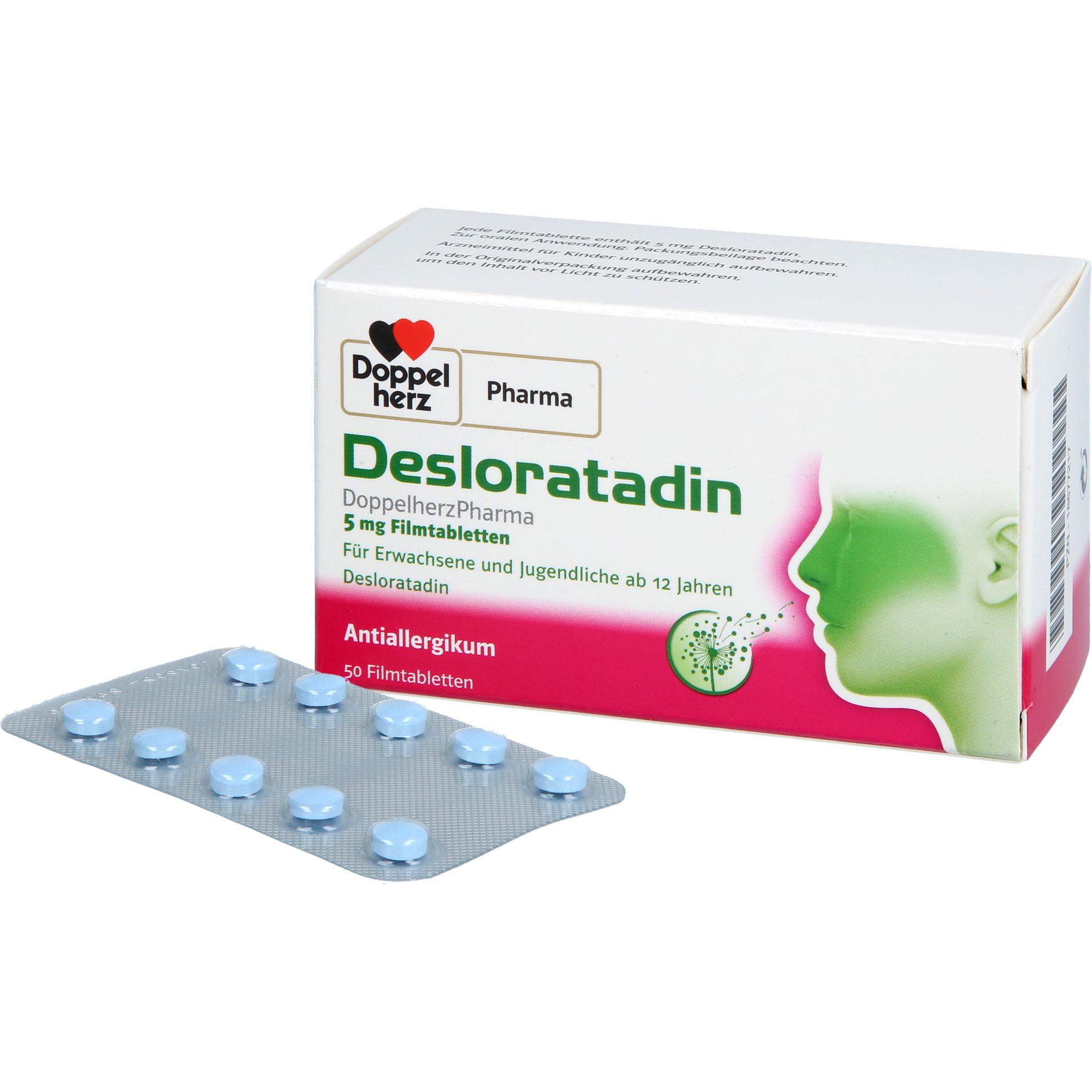 Desloratadin Doppelherzpharma 5 mg 50 St Queisser Pharma bei onfy.de kaufen 18677217