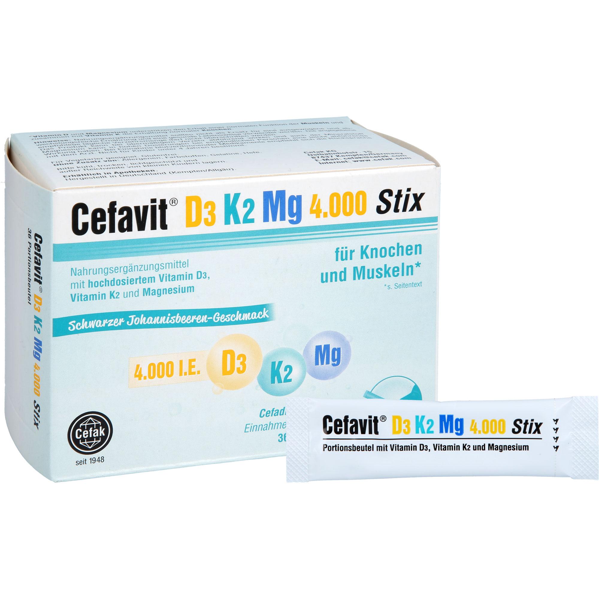Cefavit D3 K2 mg 4.000 Stix 36 St Cefak bei onfy.de kaufen 18849397
