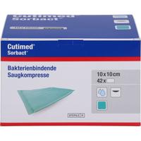 Cutimed Sorbact Saugkompressen 10x10 cm null