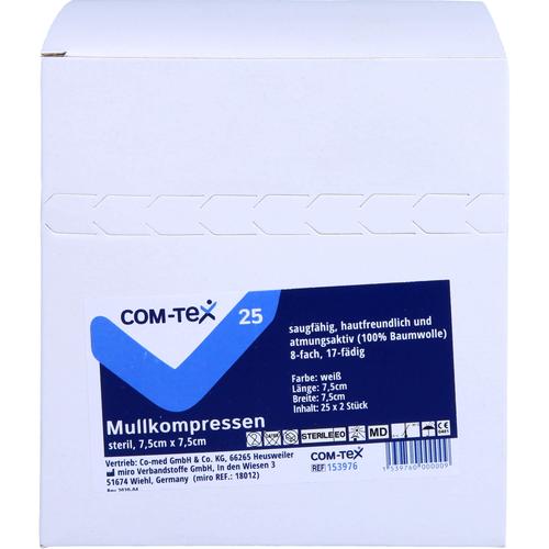 Com-Tex Mullkompressen 7.5x7.5 cm Steril 8Fach 25x2 St + Prisoma bei onfy.de kaufen 17150896