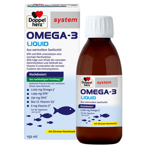 Doppelherz Omega-3 Liquid System 150 ml Queisser Pharma bei onfy.de kaufen 15638381