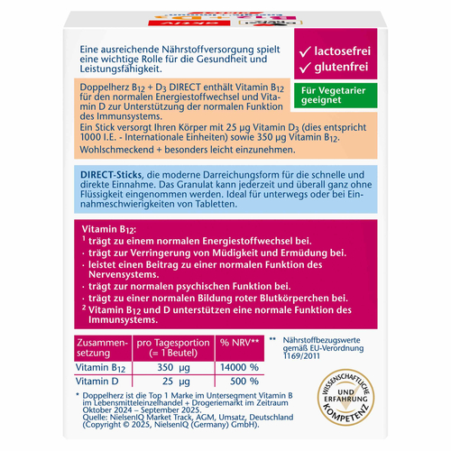 Doppelherz B12 + D3 Direct 20 St Queisser Pharma bei onfy.de kaufen 18302285