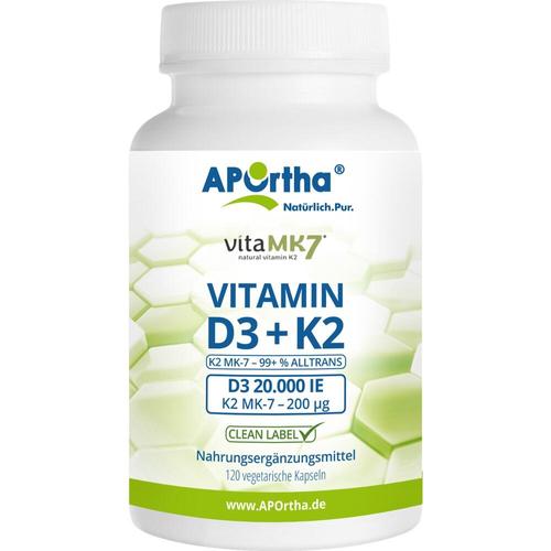 Vitamin D3 20.000 Ie + K2 Vitamk7 200 Ug 120 St APOrtha Deutschland bei onfy.de kaufen 15893877