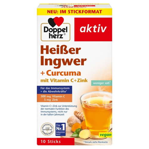Doppelherz Heisser Ingwer + Curcuma 10 St Queisser Pharma bei onfy.de kaufen 16528677