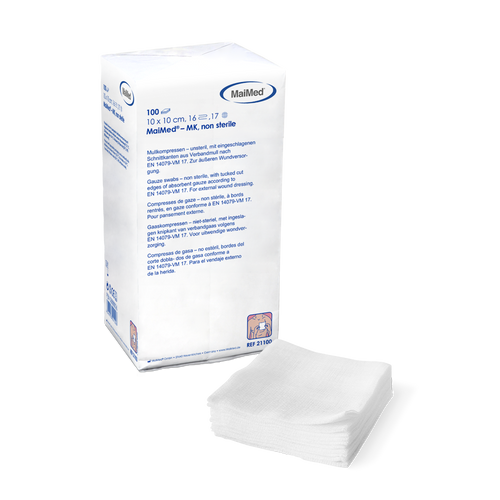 Mullkompressen 10x10 16-Fach Unst. 100 St MaiMed bei onfy.de kaufen 08888806