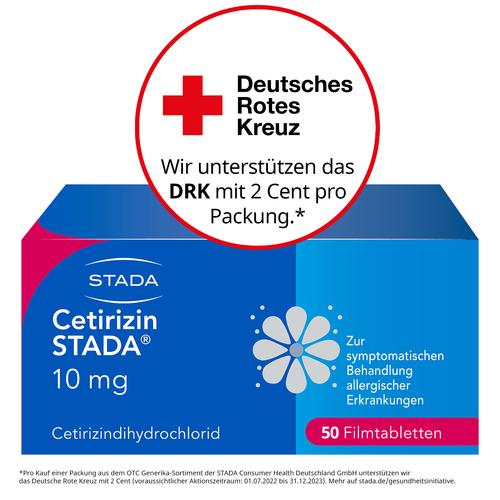 Cetirizin Stada 10mg Filmtabletten 50 St STADA Consumer Health Deutschland bei onfy.de kaufen 02246610