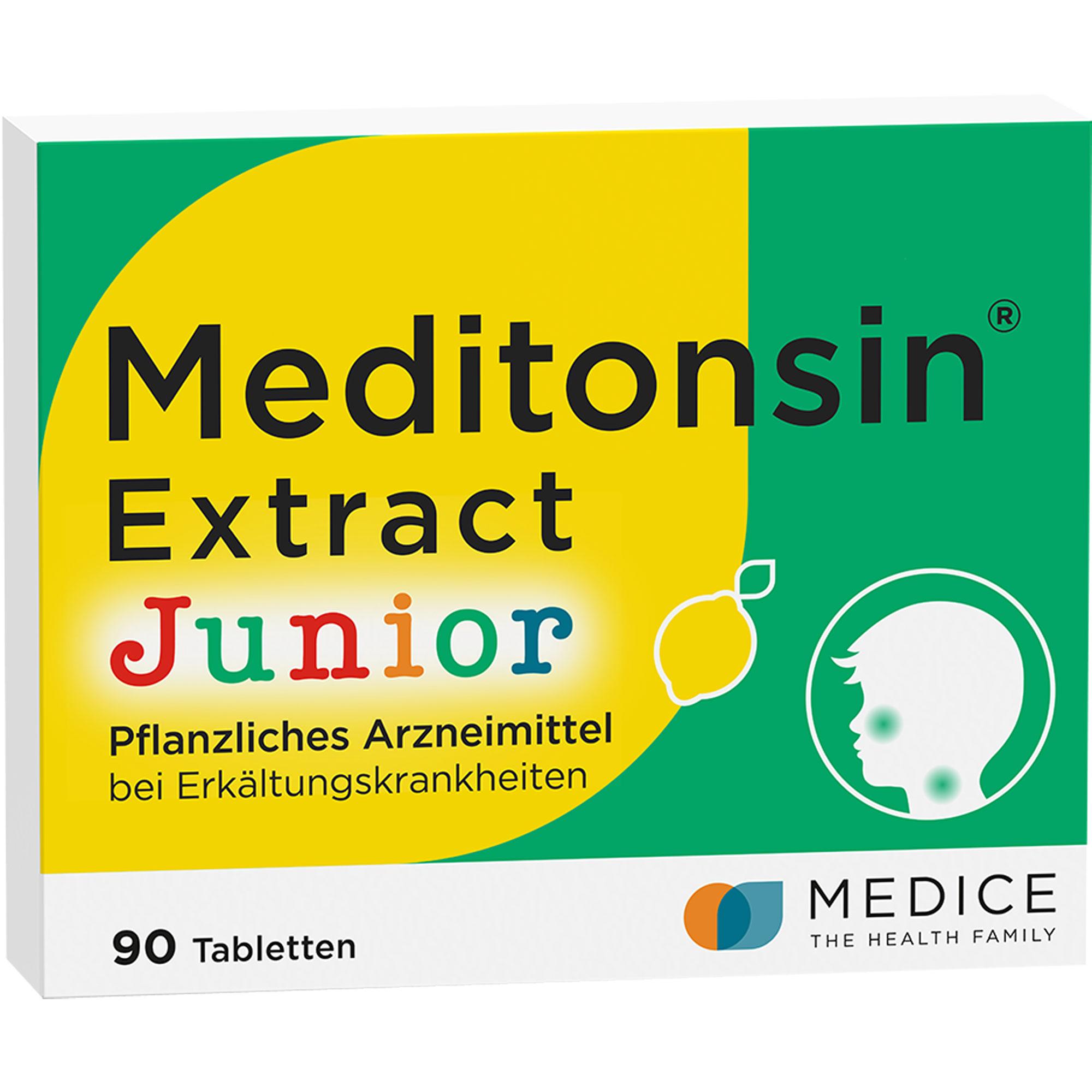Meditonsin Extract Junior Pflanzl. Erkältungstabl. 90 St MEDICE Arzneimittel Pütter bei onfy.de kaufen 19846923