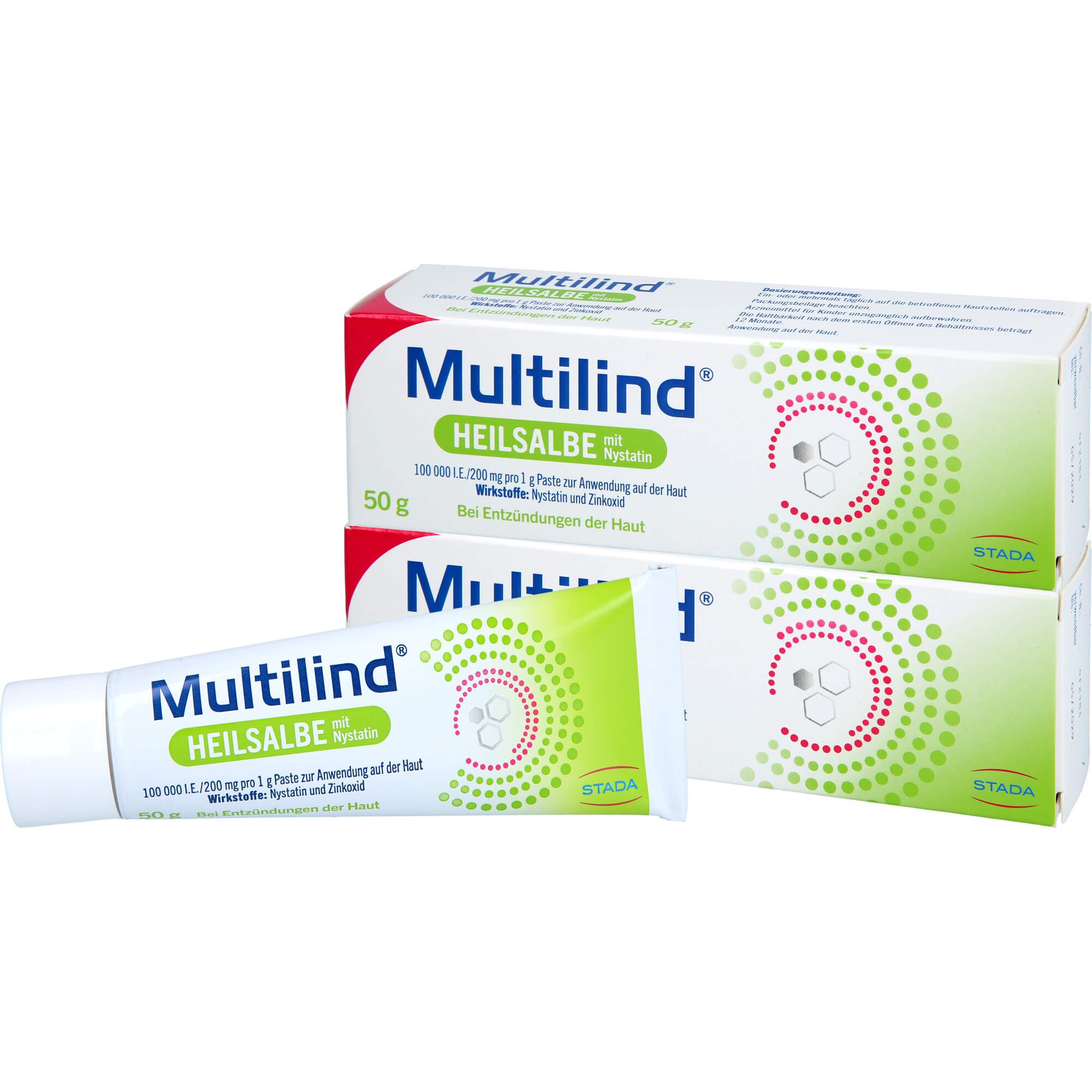 Multilind Heilsalbe mit Nystatin U. Zinkoxid 2x50 g STADA Consumer Health Deutschland bei onfy.de kaufen 19373689