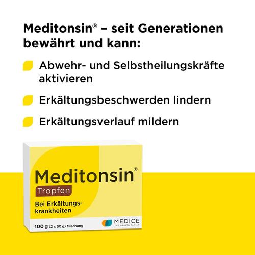 Meditonsin Tropfen bei ersten Anzeichen einer Erkältung  2x50 g MEDICE Arzneimittel Pütter bei onfy.de kaufen 10192733