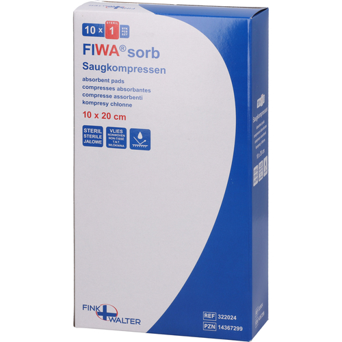 Saugkompressen Verbandkomp Steril 10x20cm Fiwasorb 10 St Fink & Walter bei onfy.de kaufen 14367299