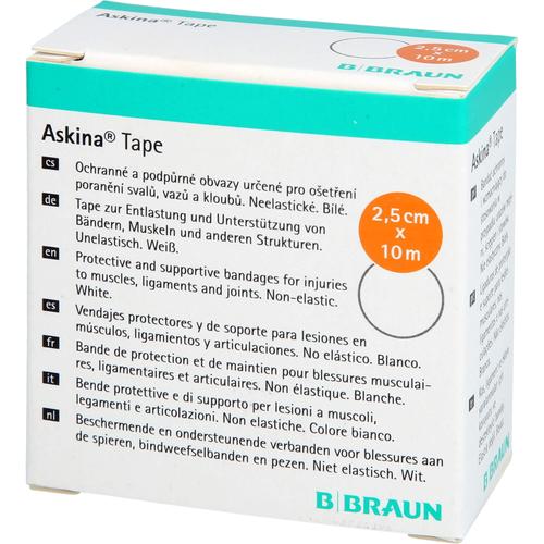 Askina Tape 10mx2.5cm Weiss Unelast Tapepflaster 1 St B. Braun Melsungen bei onfy.de kaufen 07269544
