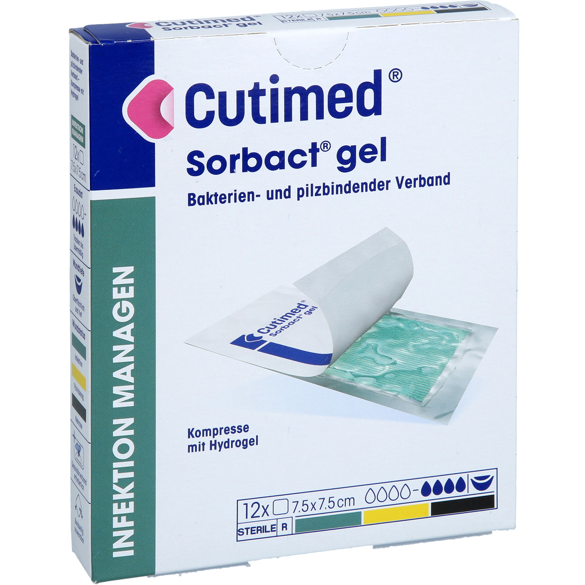 Cutimed Sorbact Gel Kompressen 7.5x7.5 cm 12 St BWB Medical bei onfy.de kaufen 20228691