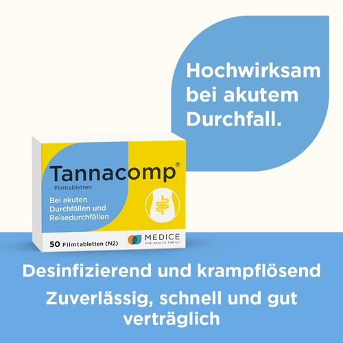 Tannacomp bei akutem Durchfall & Bauchkrämpfen 50 St MEDICE Arzneimittel Pütter bei onfy.de kaufen 01900349