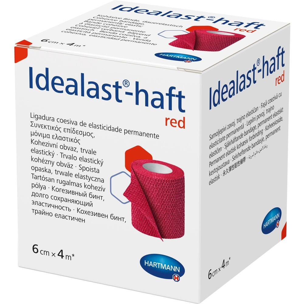 Idealast-Haft Color Binde 6cmx4M Rot