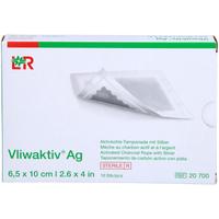 Vliwaktiv Ag Aktivkohle Tampon.m.silber 6.5x10 cm null