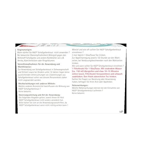H&S Schafgarbentee 20x1.7 g H&S Tee - Gesellschaft bei onfy.de kaufen 02286070