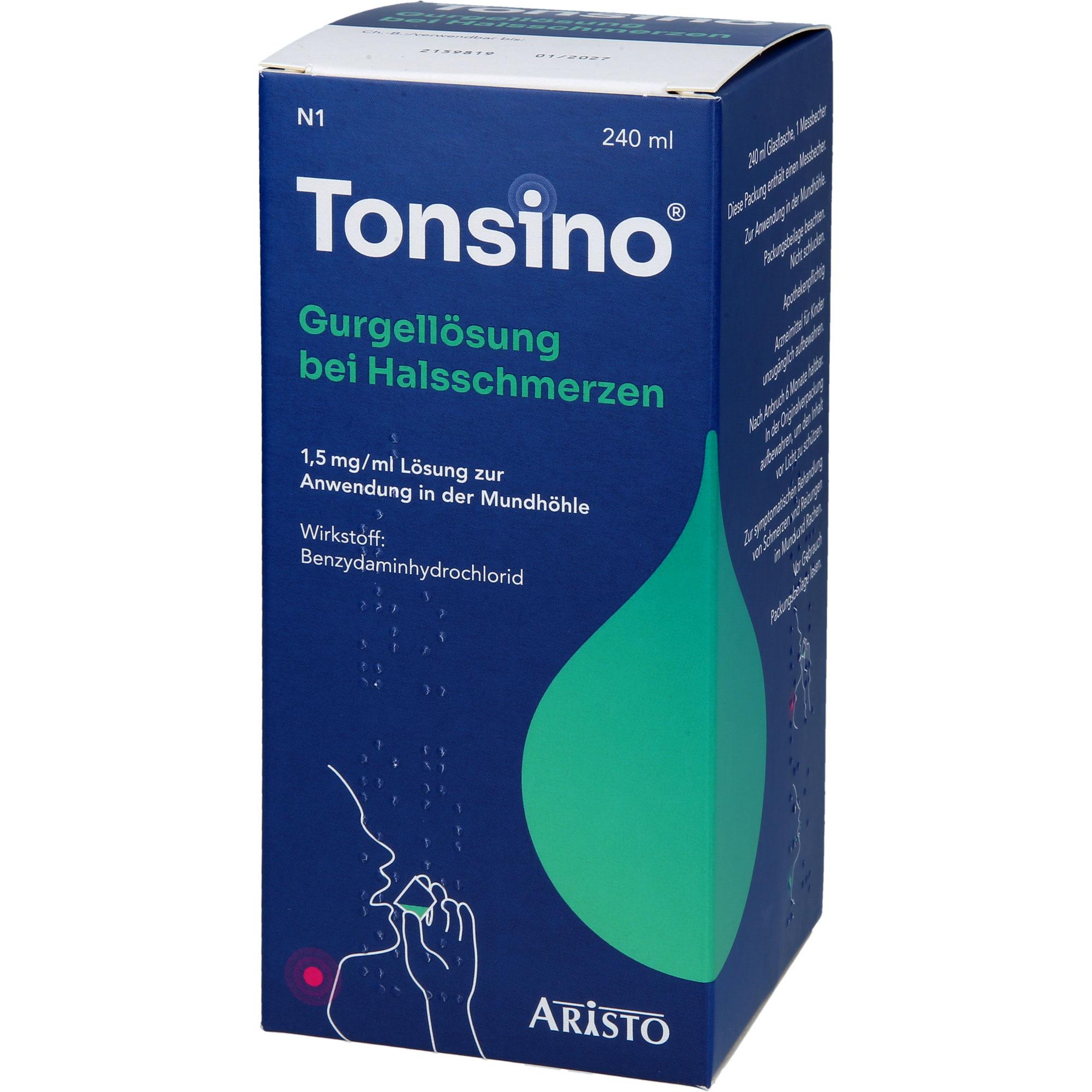 Tonsino Gurgel.b.hals.1.5mg/ml Lsg.z.anw.i.d.mundh 240 ml Aristo Pharma bei onfy.de kaufen 19129995