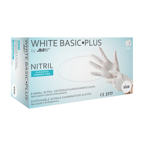 White Basic Plus Nitril Puderfrei Gr. Xs 200 St AMPri Handelsgesellschaft bei onfy.de kaufen 15434744