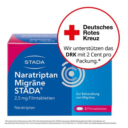 Naratriptan Migräne Stada 2.5mg Filmtabletten 2 St STADA Consumer Health Deutschland bei onfy.de kaufen 09391930