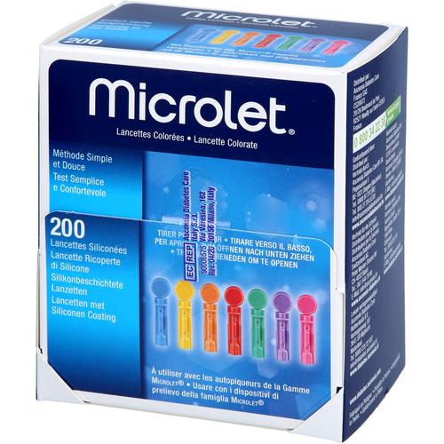 Microlet Lanzetten Farbig 200 St Crosp Medical bei onfy.de kaufen 19249044