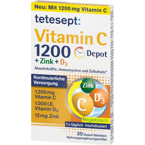 Tetesept Vitamin C 1200+zink+d3 Depot 30 St Merz Consumer Care bei onfy.de kaufen 18458550