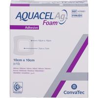 Aquacel Ag Foam Adhäsiv 10x10 cm Schaumverband null