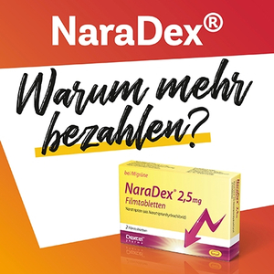 Erfahrungen mit Naradex 2.5 mg Filmtabletten - 35 Kundenbewertungen | onfy.de 11311482