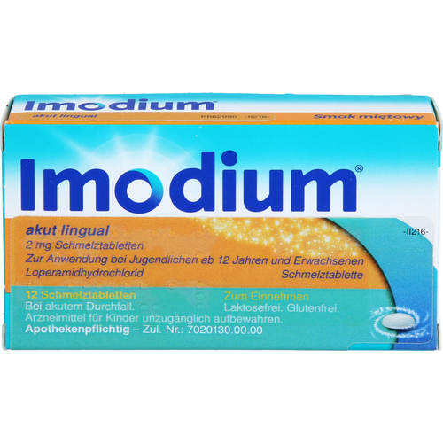 Imodium Akut Lingual Schmelztabletten 12 St kohlpharma bei onfy.de kaufen 19891444
