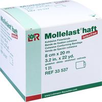 Mollelast Haft Latexfrei Weiß 8cm x 20M Gedehnt null