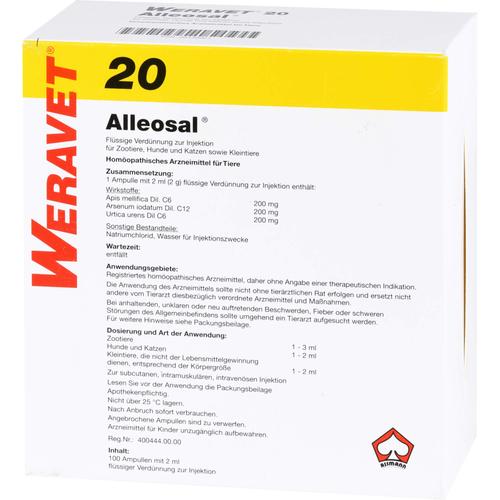 Alleosal 20 Vet 100x2 ml Biokanol Pharma Gmbh bei onfy.de kaufen 02146021