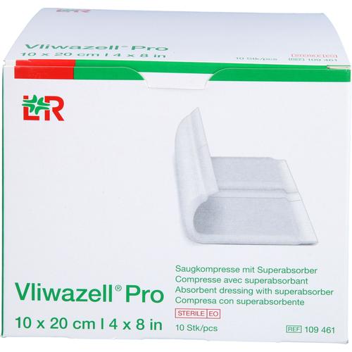 Vliwazell pro Superabsorb.kompr.steril 10x20 cm 10 St EurimPharm Arzneimittel bei onfy.de kaufen 18374706