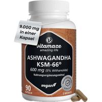 Ashwagandha Ksm-66 600mg Extrakt Hochdosiert Vegan null