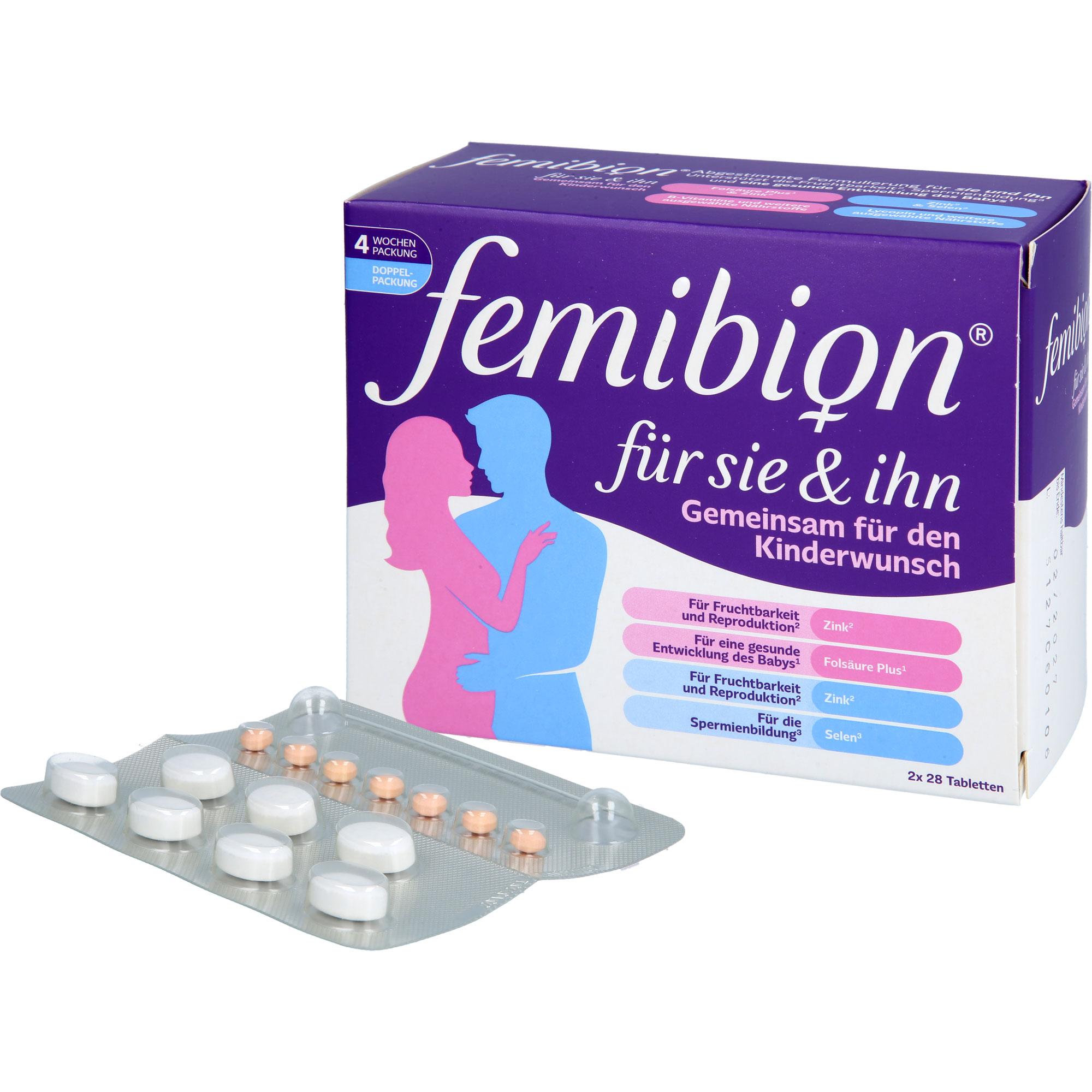 Femibion für Sie & Ihn 2x28 St WICK Pharma - Zweigniederlassung der Procter & Gamble bei onfy.de kaufen 19669131