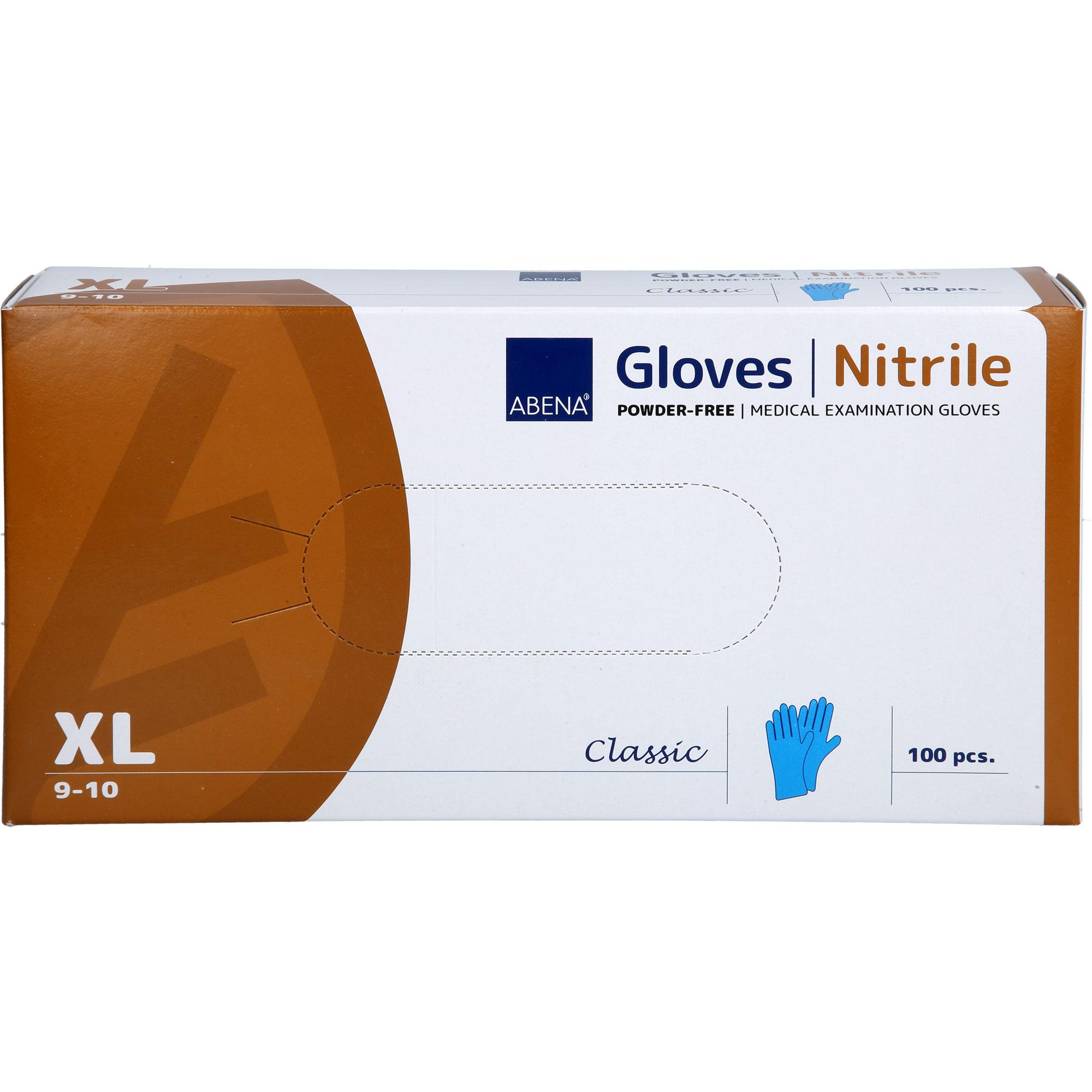 Abena Classic Nitril Handschuhe Blau Xl
