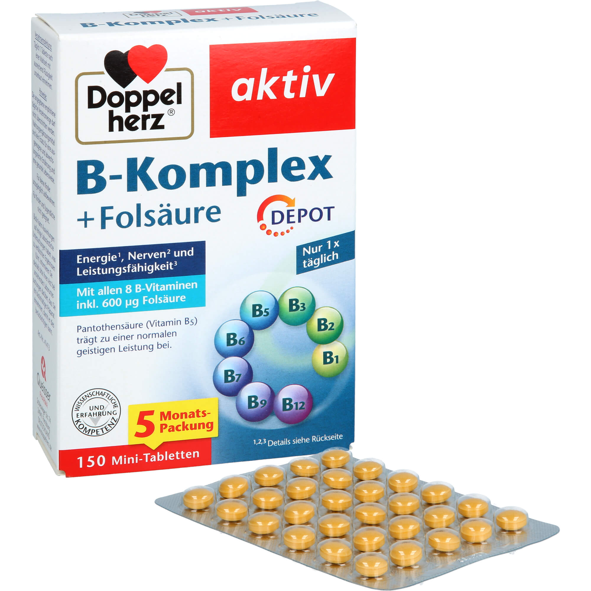 Doppelherz B-Komplex+folsäure 150 St Queisser Pharma bei onfy.de kaufen 19288541
