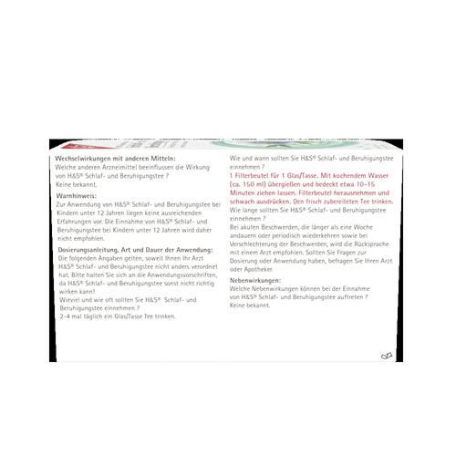 H&S Schlaf- und Beruhigungstee 20x2.0 g H&S Tee - Gesellschaft bei onfy.de kaufen 18043607