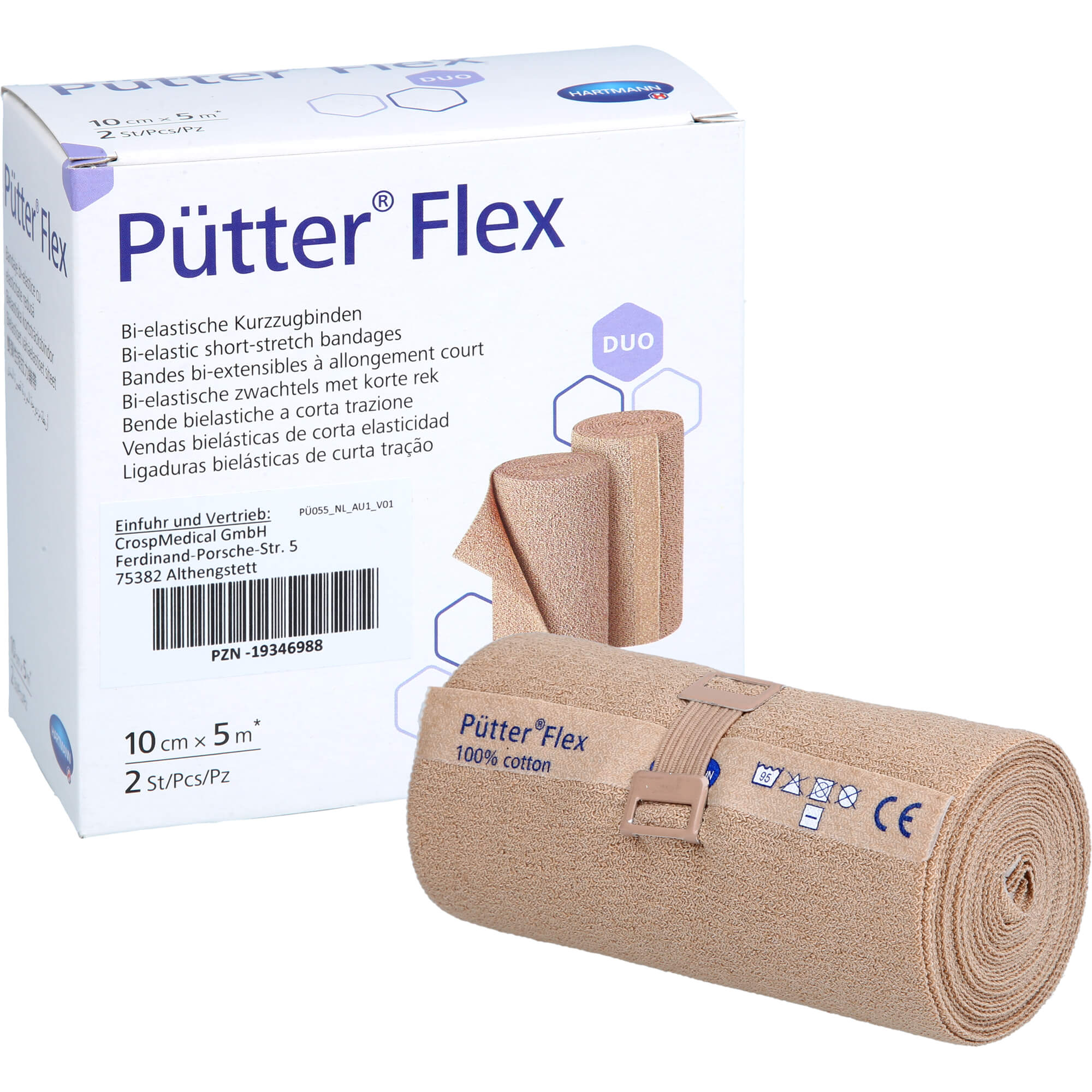 Pütter Flex Duo Binde 10 cmx5 M 2 St Crosp Medical bei onfy.de kaufen 19346988