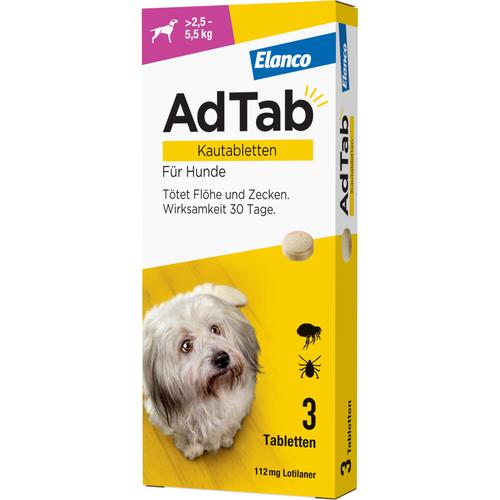 Adtab 112mg Hund 2.5-5.5kg 3 St Elanco Deutschland Gmbh bei onfy.de kaufen 18752640