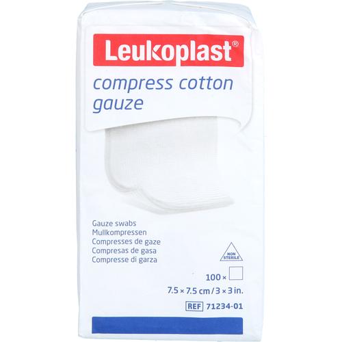 Leukoplast Compress Cotton Gauze Nst 7.5x7.5 8F 100 St BSN medical bei onfy.de kaufen 17207343