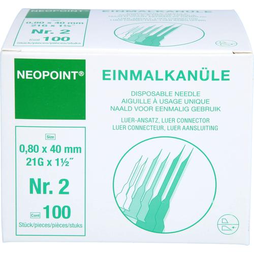 Einmalkanüle Neopoint 21Gx1 1/2 0.80x40Mm Steril 100 St Diaprax bei onfy.de kaufen 00363530