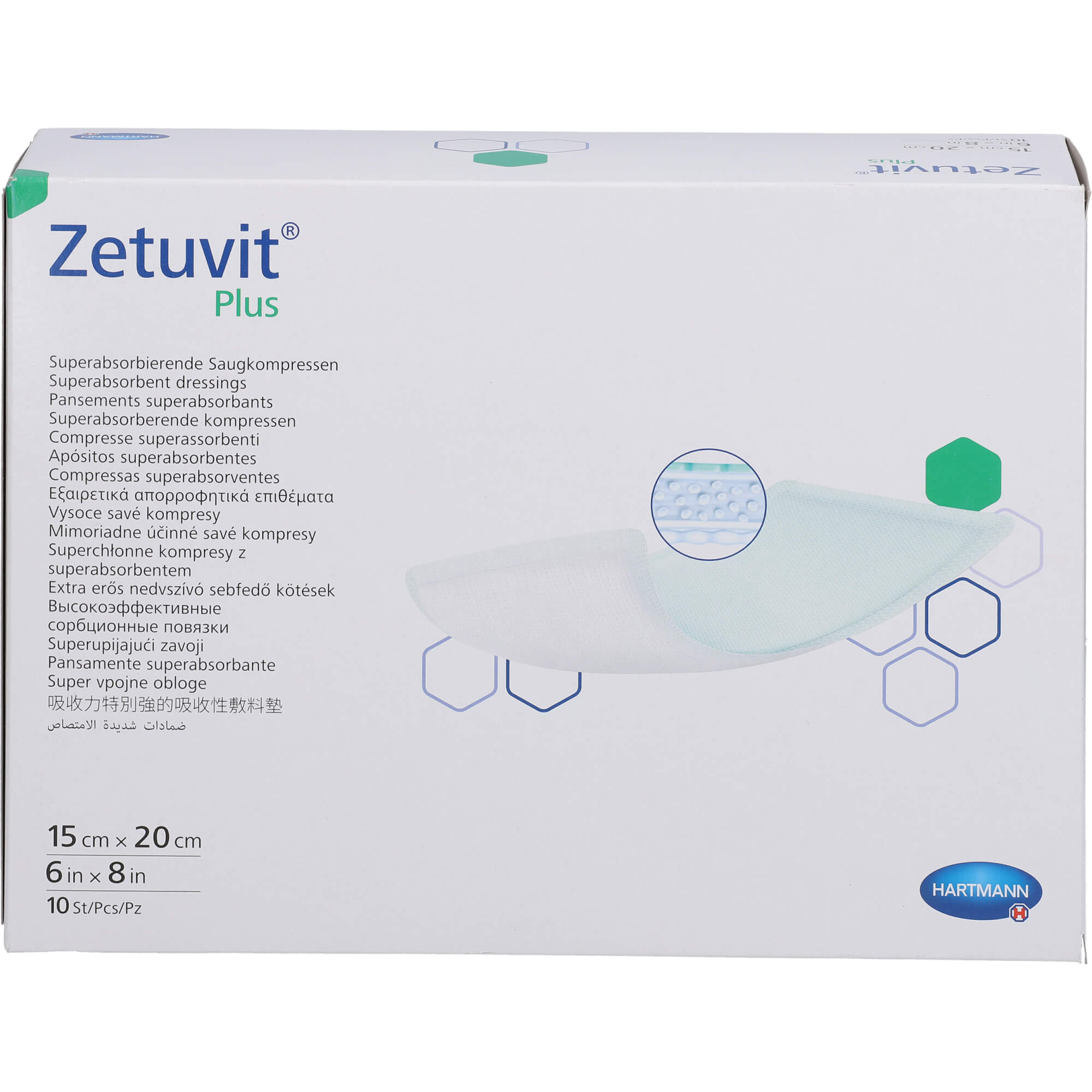 Zetuvit Plus Extrastarke Saugkompr.steril 15x20 cm null