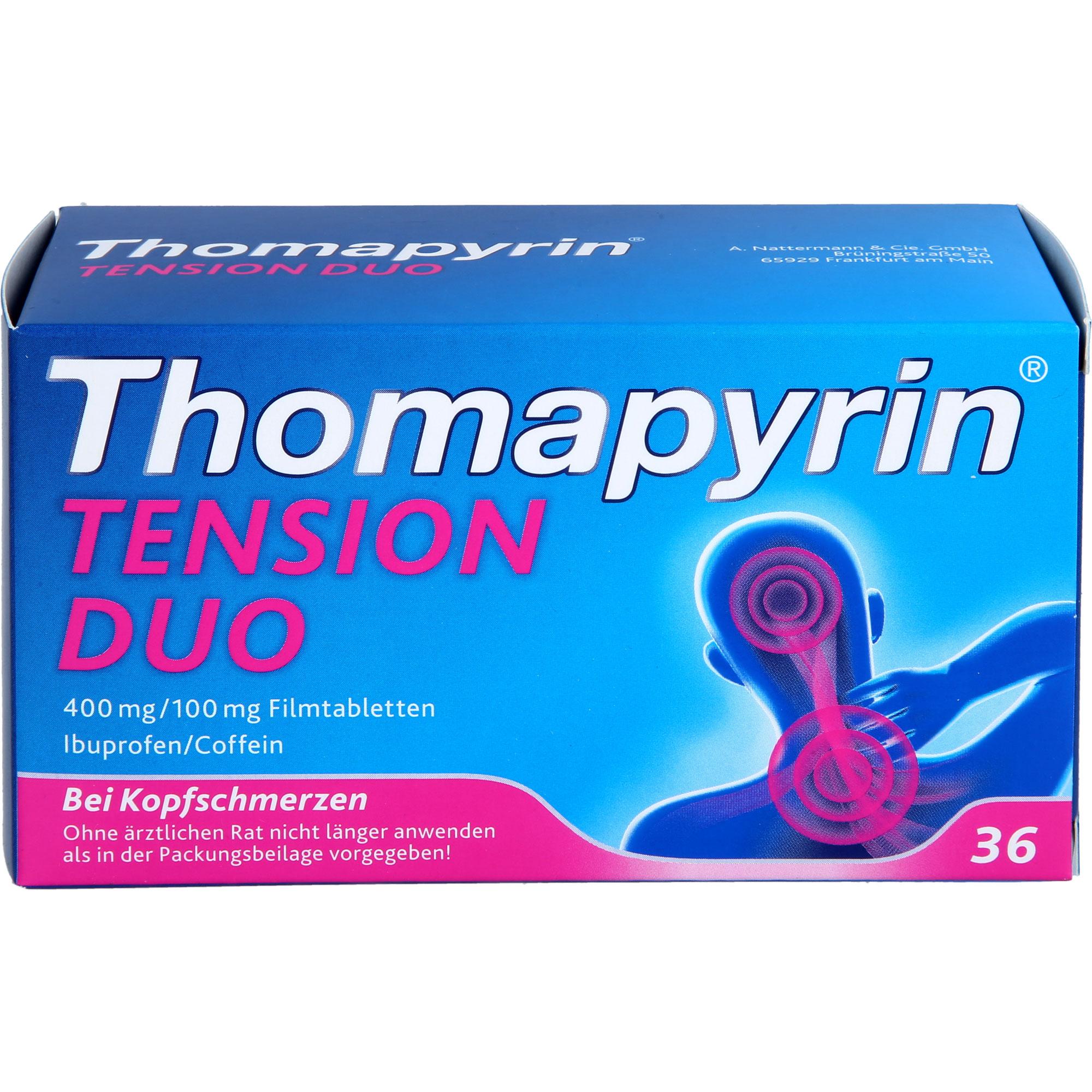 Thomapyrin Tension Duo 400 mg/100 mg Filmtabletten null