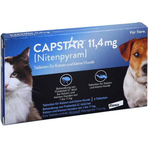 Capstar 11.4mg Katz+Kl Hun 6 St Elanco Deutschland Gmbh bei onfy.de kaufen 01276359