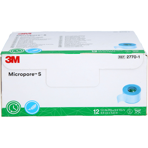 Micropore S Silikonrollenpflaster 2.5 cm x 5 M 12 St Solventum Germany bei onfy.de kaufen 16015512