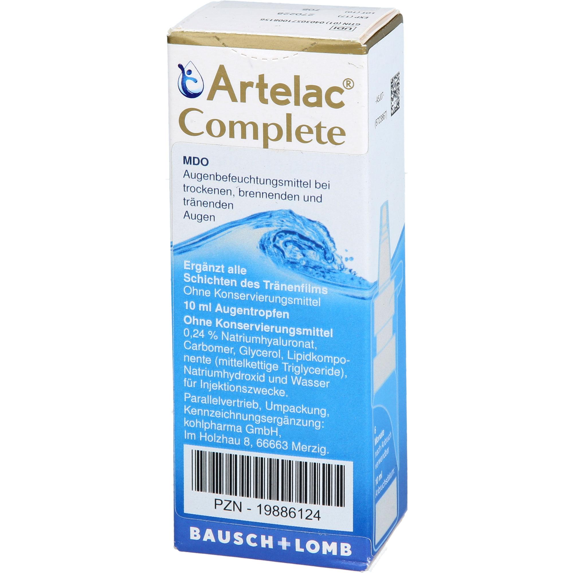 Artelac Complete Mdo Augentropfen 10 ml kohlpharma bei onfy.de kaufen 19886124