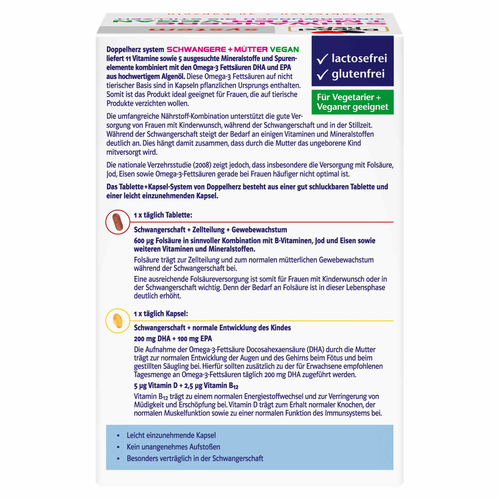 DOPPELHERZ Schwangere+Mütter vegan syst. Kombipack. 60 St  60 St Queisser Pharma bei onfy.de kaufen 18053764