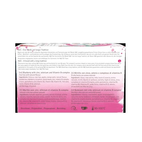H&S Heidelbeere mit B-Vitaminen Zink und Selen 20x2.5 g H&S Tee - Gesellschaft bei onfy.de kaufen 17446941