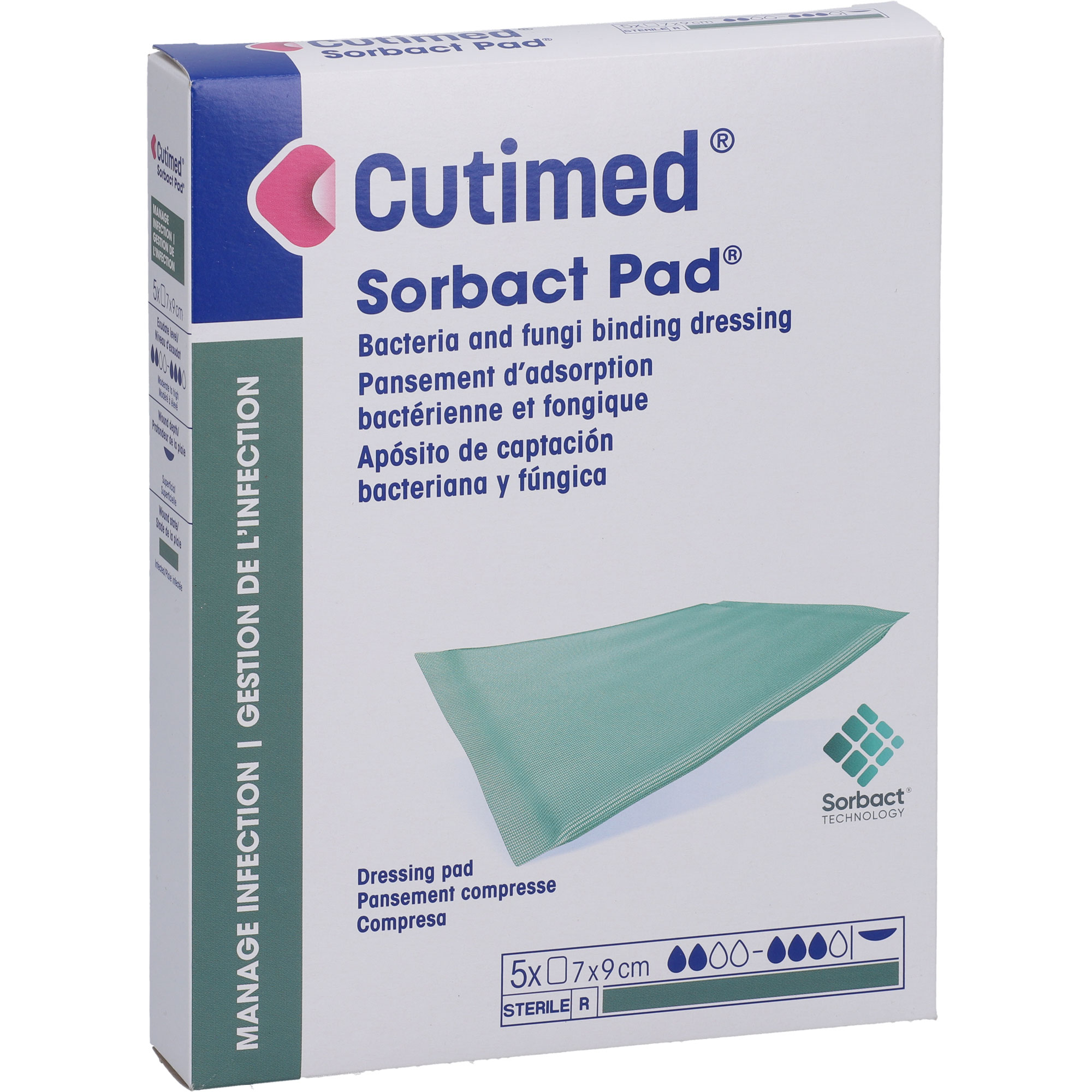 Cutimed Sorbact Pad 7x9 cm 5 St B2B Medical bei onfy.de kaufen 20114088