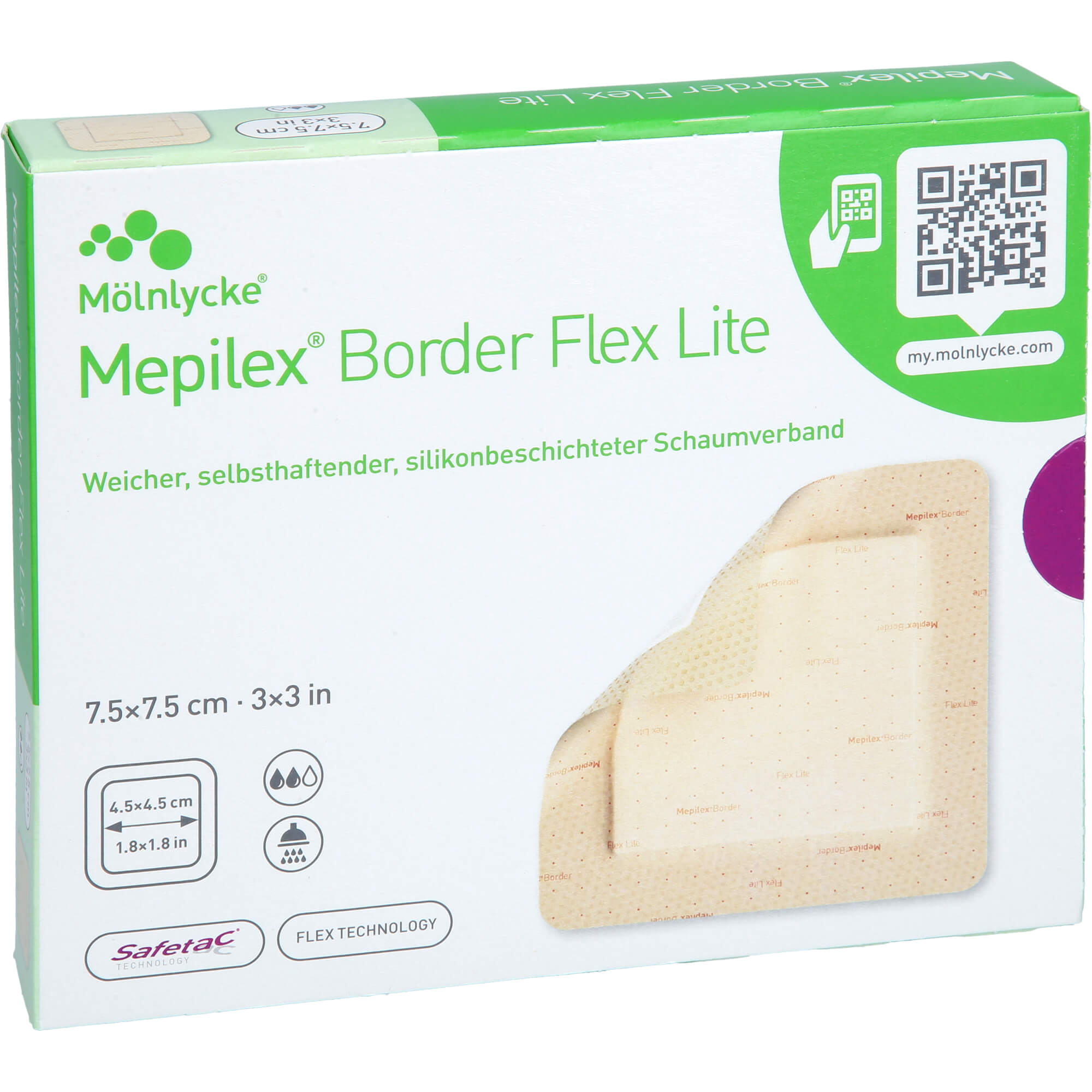 Mepilex Border Flex Lite Schaumverband 7.5x7.5 cm 5 St EMRA-MED Arzneimittel bei onfy.de kaufen 19132299
