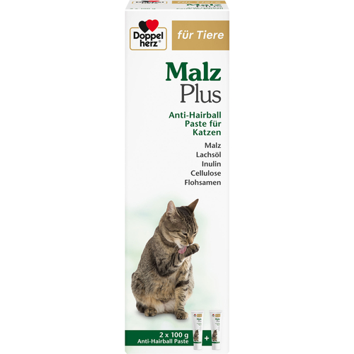 Doppelherz für Tiere Malz Plus Anti-Hairball Paste 2x100 g Queisser Pharma bei onfy.de kaufen 19745300
